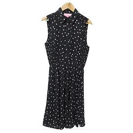 Vestido sin mangas con estampado floral kate spade new york Negro