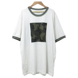 Camiseta de algodón Coach Camo Blanco Blanco roto