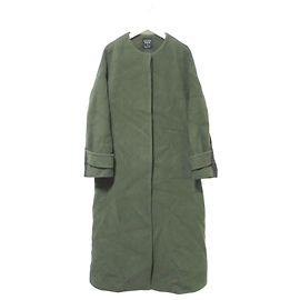 Autre Marque UNITED TOKYO Back Check No Collar Long Coat Brown