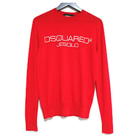 Autre Marque Dsquared2 DSQUARED2 Langarm-Strickpullover Rot