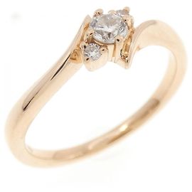 Autre Marque 4C Au750 Diamond Ring Pink