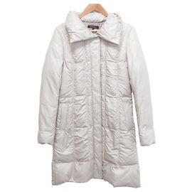 Autre Marque Casaco longo Lautreamont em plumas acolchoado Branco Fora de branco