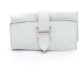 Hermès Hermes Beane Chevre Leather Key Case Blue