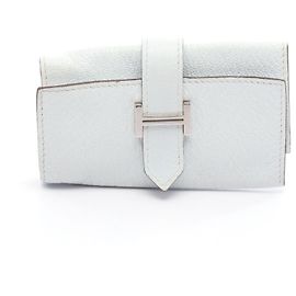 Hermès Porte-clés en cuir chevre Hermes Beane Bleu