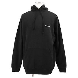 Balenciaga Baumwoll-Kapuzenpullover Schwarz