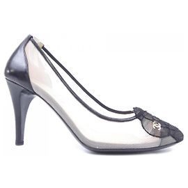 Escarpins Chanel Noir Beige