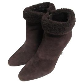 Autre Marque Botas curtas de shearling Brooks Brothers Marrom