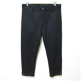 Prada Woll-Melton-Hose mit schmalem Bein Schwarz