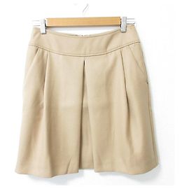 Max Mara SPORTMAX Rock 100% Wolle Beige