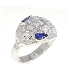 Bulgari Bvlgari Serpenti Ring aus Weißgold 750 Größe 16 Silber