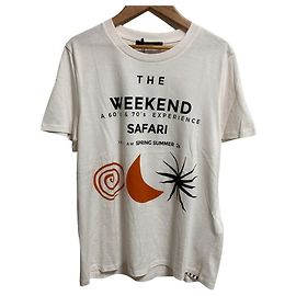 Camiseta de algodón con estampado Weekend Max Mara Blanco