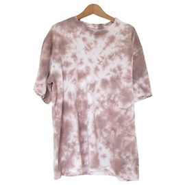Camiseta de algodón The North Face S S Tie Dye Tee Castaño
