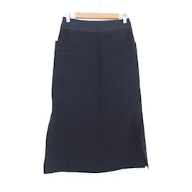 Autre Marque Falda midi beige Beige Azul marino