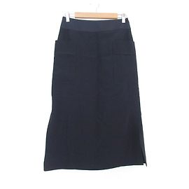 Autre Marque Midi Rock beige Beige Marineblau