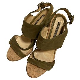 Autre Marque Sandales compensées espadrilles Pellico Sunny Vert Kaki