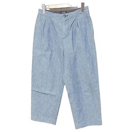 Apc Calças largas de algodão e linho A.P.C. Azul