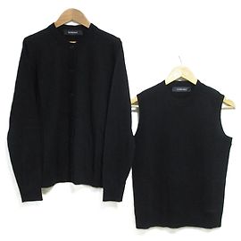 2way Strickjacke Versace Ensemble Schwarz