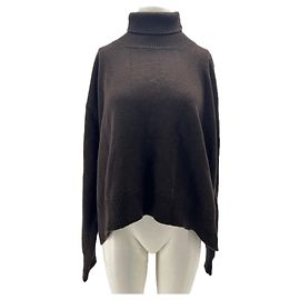 Autre Marque Pull marron en laine et cachemire Marron