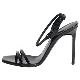 Saint Laurent Schwarze Lackleder-High Heels - Größe EU 38.5 (UK 5.5) Schwarz