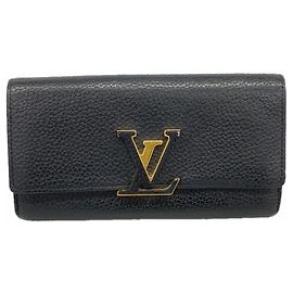Portafoglio Long Capucines Louis Vuitton Nero