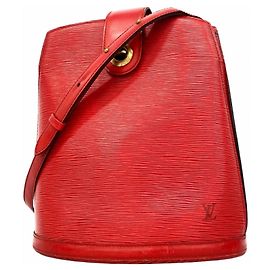 Louis Vuitton Epi Cluny Schultertasche Rot