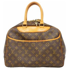Borsa Louis Vuitton Monogram Deauville Marrone
