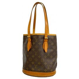 Borsa Tote Louis Vuitton Monogram Bucket PM Marrone
