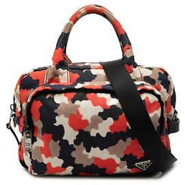 Prada Triangle Logo Plate Handbag Multiple colors