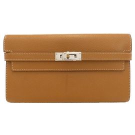 Hermès Hermes Kelly Classic 051300CK Long Bi-Fold Wallet Golden