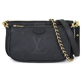 Louis Vuitton Monogram Empreinte Multi Pochette Accessoires Nero
