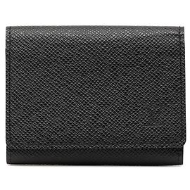 Portacarte Louis Vuitton Taiga Nero