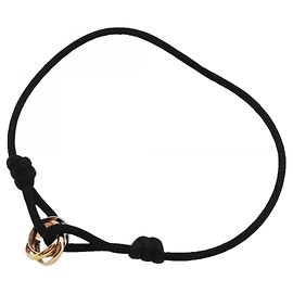 Pulsera Trinity de cordón Cartier Negro