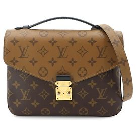 Borsa Louis Vuitton Monogram Reverse Pochette Metis MM Marrone Monogramma