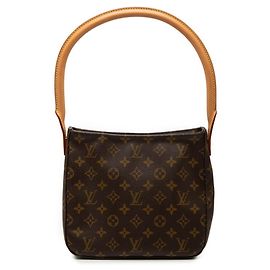 Borsa a Spalla Louis Vuitton Monogram Looping MM Marrone