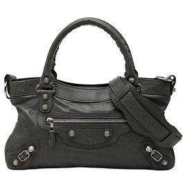 Bolsa Balenciaga Giant First Marrom Preto
