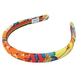Hermès Hermes FANTAISIE BOTANIQUE Elsa 221007G Headband Orange