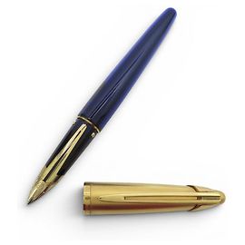 Autre Marque WATERMAN EDSON GT FÜLLHALTER AUS BLUE SAPPHIRE HARZ Blau