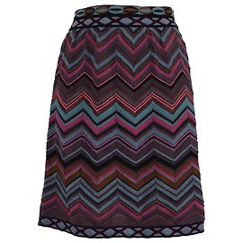 Falda M Missoni Chevron en viscosa multicolor Multicolor