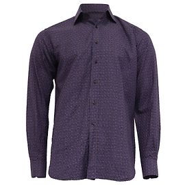 Etro Texturierte Button-Down-Hemde aus violettem Baumwolle Lila