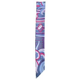 Lenço de seda Hermès Faubourg Rainbow Twill em multicolorido Multicor