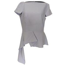 Top peplum drapeado Newhall de Roland Mouret em poliéster roxo Roxo