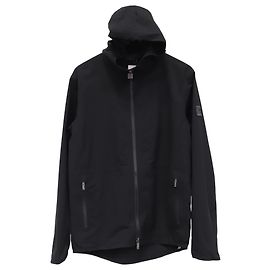 Ermenegildo Zegna  Z Zegna Zip-Up Hooded rain Jacket in Black Polyester  Black