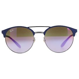Ray-Ban Ray Ban RB3545 Mirror Sonnenbrille in Blue Metal Blau