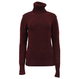 Pull à col roulé Burberry Brit en laine rouge Rouge Bordeaux