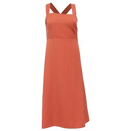 Robe midi à dos croisé Theory en polyamide orange Orange Corail