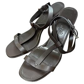 Hermès Hermes Leather Sandals Brown