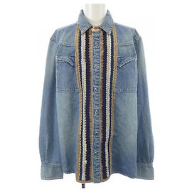Camisa de algodón Sacai Azul