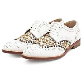 Dolce & Gabbana Dolce&Gabbana Derby-Schuhe aus Leder Weiß