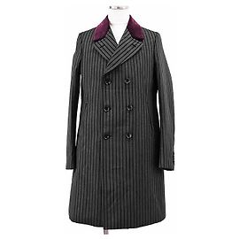 Gucci Wool Coat Brown Black Dark grey Dark purple