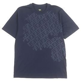 Camiseta de algodón Fendi Azul Azul marino